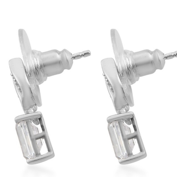 NWT Lustro Stella Premium Cubic Zirconia from Swarovski Stud Earrings - Picture 11 of 12